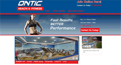 Desktop Screenshot of onticfitness.com.au